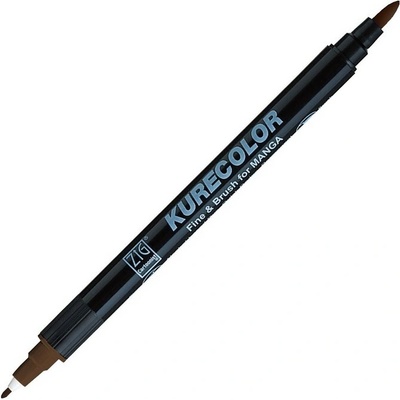 Lihová fixa KURETAKE ZIG Kurecolor Fine & Brush, Dark Brown (767)