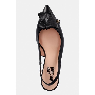 Love Moschino обувки с ток от кожа (JA10366G0OIE0000)