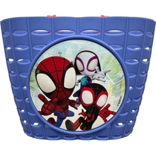DISNEY Dětská sada košíku na kolo se zvonkem Spidey