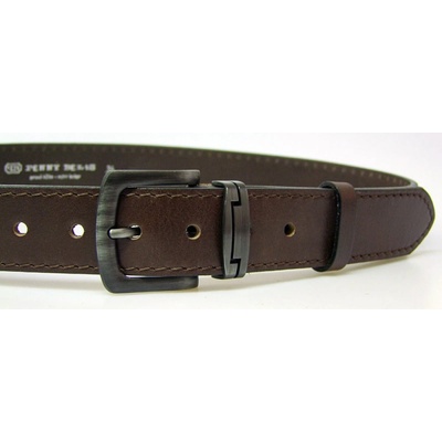 Penny Belts kožený opasek 09-1-40 tmavě hnědý