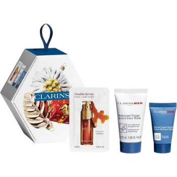 Clarins Set Baume Hydra Комплект за лице Размер Baume Hydra 12 ML + Nettoyant Visage 30 ML + Double Serum 0, 9 ML