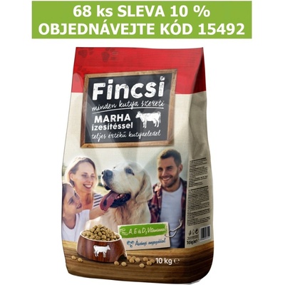 Fincsi Dog hovädzie 10 kg 2 kg