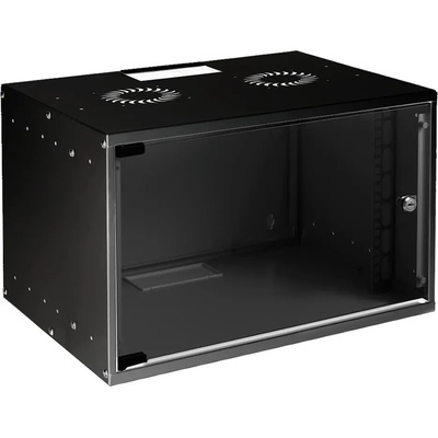 Mirsan Комуникационен шкаф Mirsan MR. SOH07U40DE. 02, 7U, 535x400x350 mm, D=400 мм, черен (MR.SOH07U40DE.01)