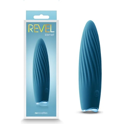 Мини вибратор, спираловидни хребети, 11, 6см. - Revel Kismet Teal (NSTOYS0911)