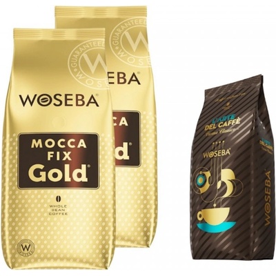 WOSEBA Mocca Fix Gold кафе на зърна 2 кг + подарък Crema Classico кафе на зърна
