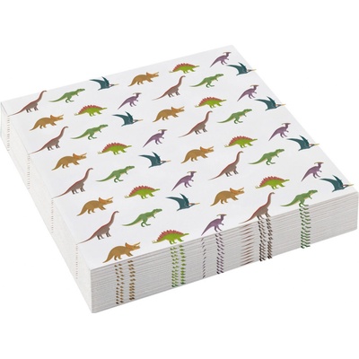 Amscan servítky Šťastný dinosaurus 25x25cm 20ks