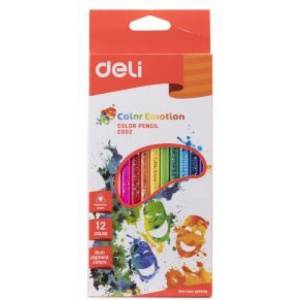  Цветни моливи Deli Color Emotion 12цв. 00200