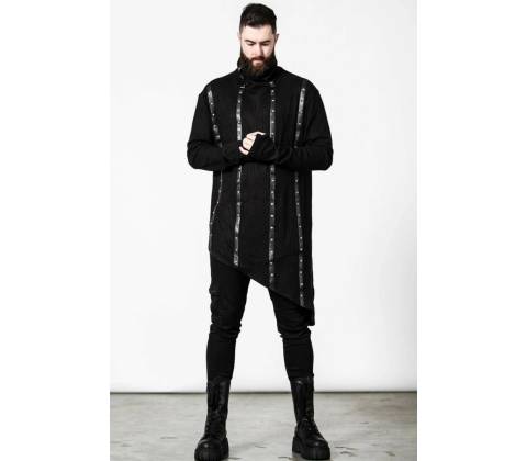 Killstar Total Stud Ribbed Čierna