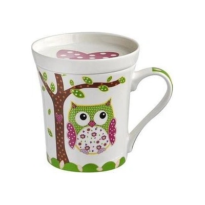 Toro Hrnček sova s odkladacou táckou na čaj 270 ml
