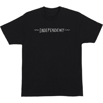 Independent tričko Bratrud Notebook S/S Heavyweight T-Shirt Black