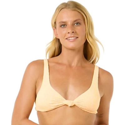 Rip Curl La Joya Tall Knot Triangle bikini top - Yellow (Mango)