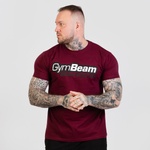 GymBeam Тениска Beam Burgundy XXXL