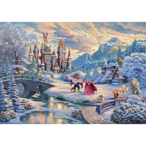 Schmidt Spiele - Puzzle Kinkade Disney - Beauty and the Beast, Magic - 1 000 piese