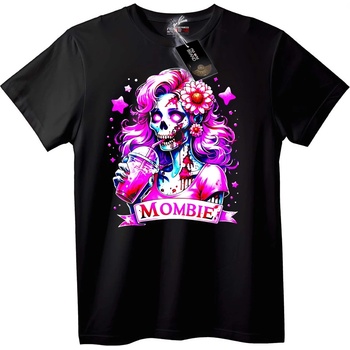 NOONEBRAND Тениска Момби Череп - L, Black
