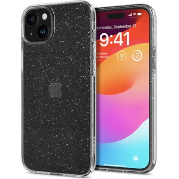 Spigen Гръб Spigen Liquid Crystal Glitter за iPhone 15 Plus - Прозрачен/блестящ