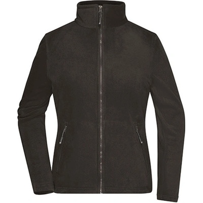 James&Nicholson dámska fleecová mikina JN781 Dark Grey (Solid)