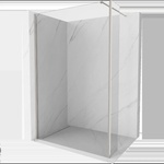 Mexen Kioto преграда за душ Walk-in 125 x 30 cm, прозрачна, матиран никел - 800-125-212-97-00-030 (800-125-212-97-00-030)