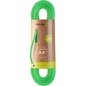 Edelrid Единично въже Edelrid Siskin Eco Dry 8, 6 Single rope - Neon Green - размер 70 m (308-0403-0213)