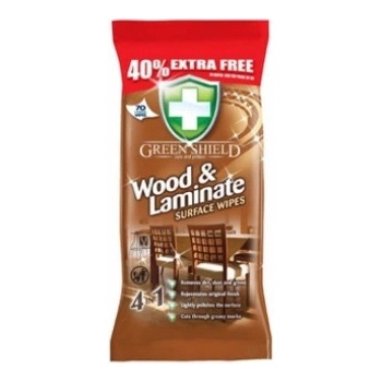 Green Shield Wood&Laminate čistiace obrúsky na drevo a laminát 70 ks