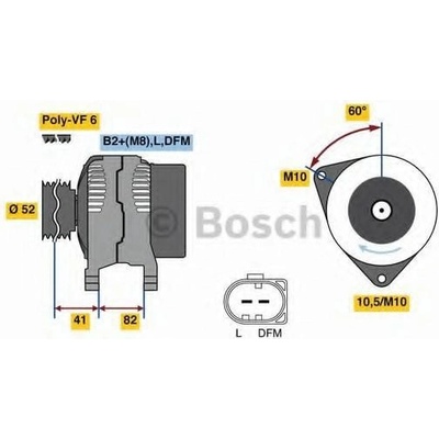 BOSCH Alternátor BO 0986047140