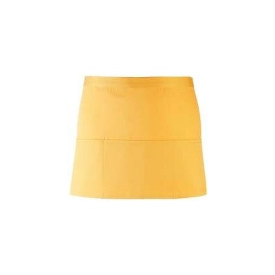 Premier Workwear Pracovní zástěra krátká s kapsami PR155 Sunflower Pantone 136c 60x33cm