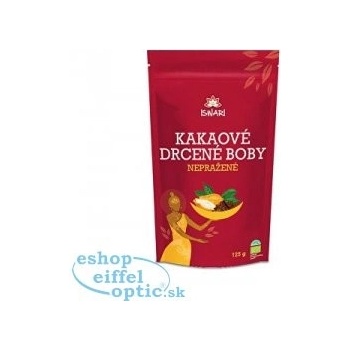 Iswari Nepražené kakaové boby drcené Bio 125 g