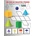 3D solid shapes prism cutting and coloring workbook