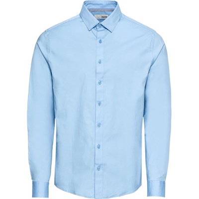 Solid Риза 'Shirt - Tyler LS' синьо, размер M