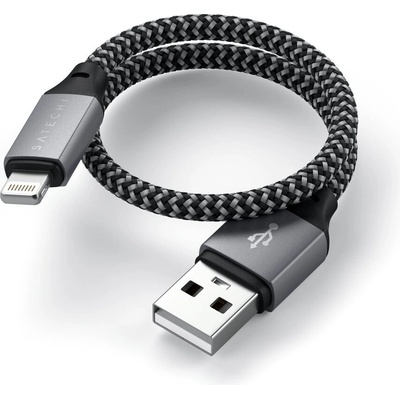 Satechi ST-TAL10M USB-A to Lightning Braided, 25cm, šedý