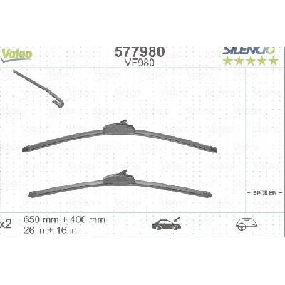 Valeo Silencio Flat Blade 650+400 mm VA 577980