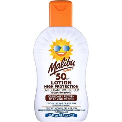 Malibu Kids Lotion SPF 50 sunscreen 200ml - White (White)