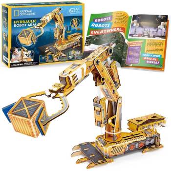 CubicFun 3D пъзел National Geographic STEM Робот с хидравлична ръка (1011087F)