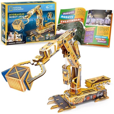 CubicFun 3D пъзел National Geographic STEM Робот с хидравлична ръка (1011087F)