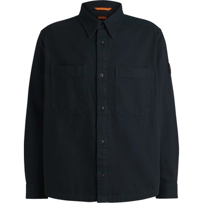 Boss Men's Lerato M Contemporary Overshirt - Dark Blue 404