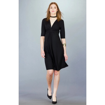 Tehotenské elegantné šaty Paulina Black
