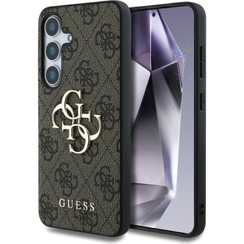 GUESS Гръб Guess за Samsung Galaxy S25 Plus , PU, 4G Metal Logo Case, Кафяв (3666339449070)