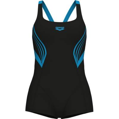 arena Дамски бански костюм Arena Women's Kaori Combinaison Swimsuit - Black / Turquoise - размер 34 (EU) (150-2728-0511)