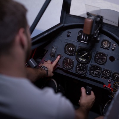 Simulátor stíhacího letadla Messerschmitt Bf 109 Praha