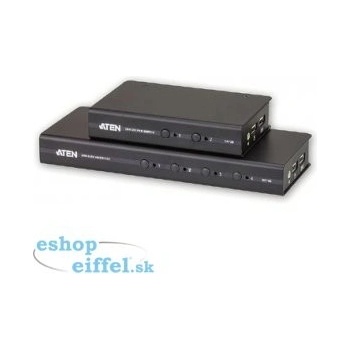 Aten CS-72D-AT 2-Port USB DVI KVM Switch 1x 1.2m 44-pin KVM Cable Set Non-powered