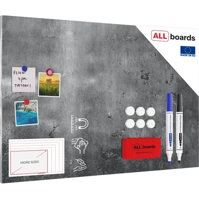 Kovový obraz beton 90 x 60 ALLboards METAL MB96_00002
