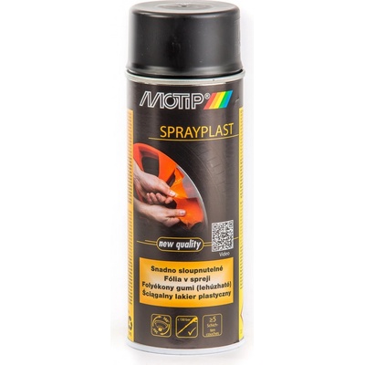 Dupli color T - SPRAYPLAST - striekacia fólia - Čierny mat - 400 ml
