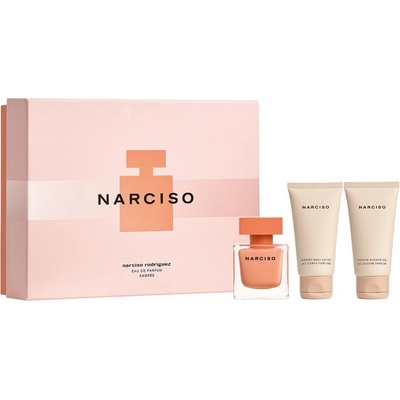 Narciso Rodriguez Narciso Ambrée EDP 50 ml + sprchový gél 50 ml + telové mlieko 50 ml darčeková sada