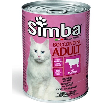 SIMBA Cat hovädzie kúsky 415 g