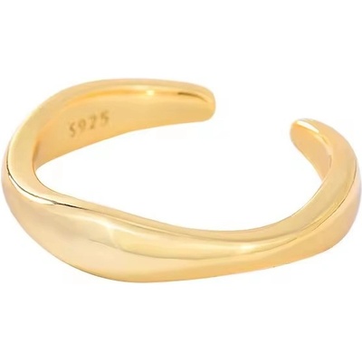 Majya Stříbrný nastavitelný prsten GERI pozlacený 10968