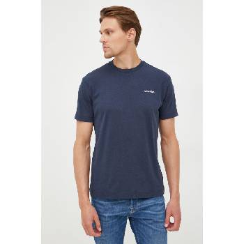 Calvin Klein Памучна тениска Calvin Klein в тъмносиньо с изчистен дизайн (K10K109894.9BYY)