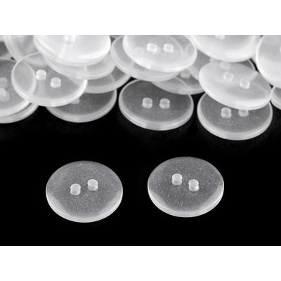 Mandlovací Knoflíky velikost 24" a 28" s praním do 95°C balení 200 kusů - 24" transparent