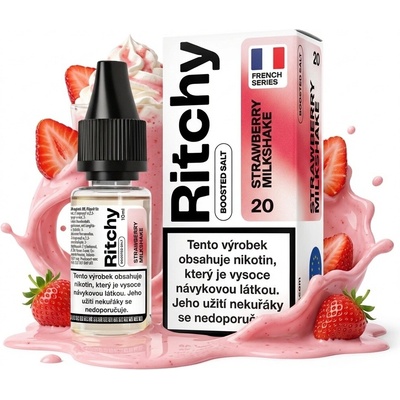 Ritchy Salt Strawberry Milkshake 10 ml 10 mg