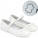 Wojtyłko 5B24421B dívčí k prvnímu svatému přijímání balerínky bílá perla bílá