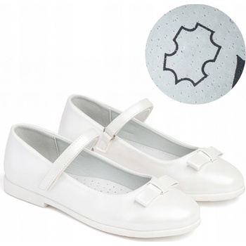 Wojtyłko 5B24421B dívčí k prvnímu svatému přijímání balerínky bílá perla bílá