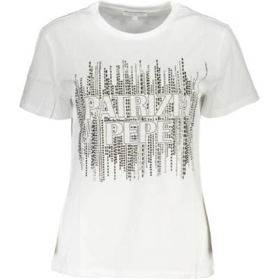 Patrizia pepe Дамска тениска с къс ръкав patrizia pepe, Цвят Бяло (2m4341j043_biw103bian)
